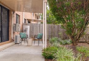 Private courtyard alongside the home