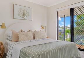 Main bedroom with private balcony