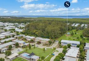 Aerial showing the complex and surrounding parkland